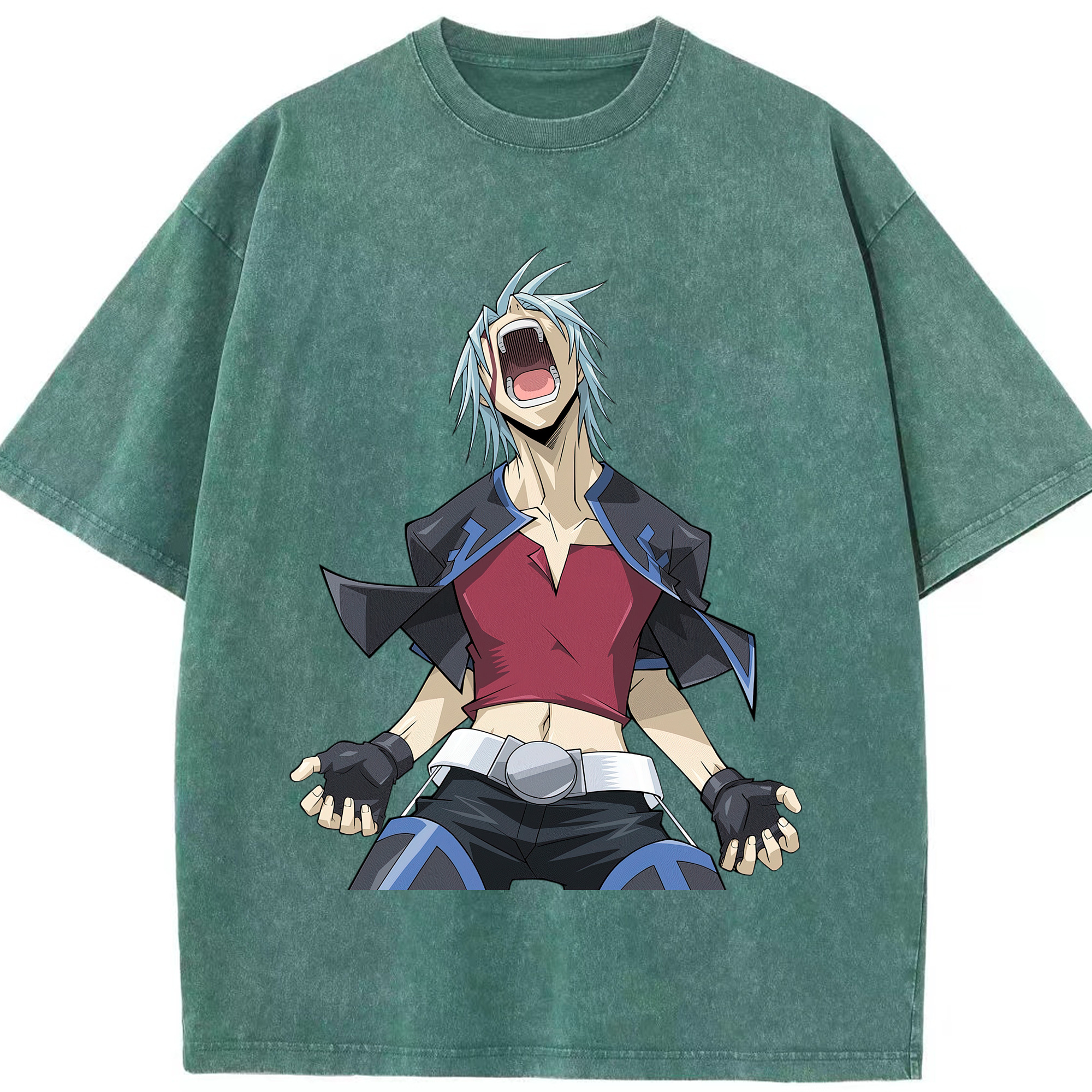 （画像用） 遊☆戯☆王 Yu-Gi-Oh! 綿100% ヴィンテージ風 半袖Tシャツ（フロントプリント）